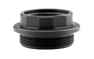 Picture of Rearden Alpha Atlas Thread Adapter, Compatible with Short Rearden Devices (FHD/Mini/SPB/RPB/R2S), For Suppressors with Inside Diameter Threading of 1.125-28 (Rugged Obsidian 9/45), Nitride Finish, Black 10096