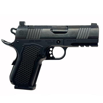 Picture of Alpha Foxtrot 1911 S15 Handgun 9mm Luger 15rd Magazine 3.5" Barrel Black Bob Tailed AA28X1QMD-PDBK15