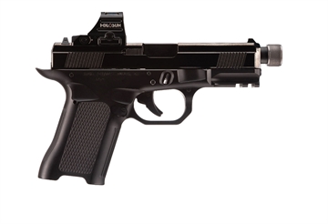 Picture of ALPHA FOXTROT AF-C HGA 9MM 4.6IN TB BBL FRGED ALUM STRKR PSTL POL BLK DLC SLIDE 15RD 1911 GRIP ANGLE AA05X1DRC-PDBK15