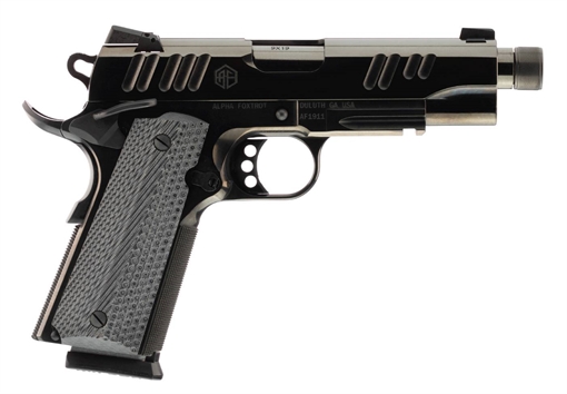 Picture of ALPHA FOXTROT AF1911-E HGA 45 AUTO 4.25IN THREADED BBL POLISHED BLACK DLC 7RD NOVAK SIGHTS AA01X4CNB-PDBK07