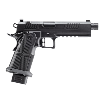 Picture of Alpha Foxtrot AF1911-Romulus MOS Adapter Handgun 9mm Luger 17(1) & 20rd(1) Magazines 5" Threaded Barrel DLC Black AA39X1EIB-XDBK19