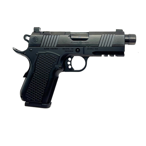 Picture of Alpha Foxtrot AF1911 S15 Polished Handgun 9mm Luger 15rd Magazine 3.5" Threaded Barrel RMSc Optic Cut AA35X1QMB-PDBK15-NVC