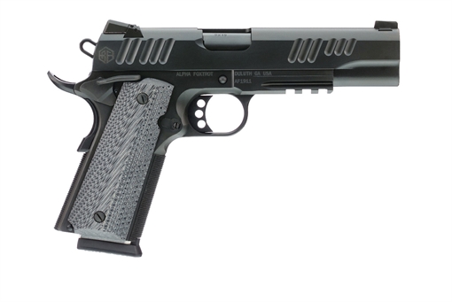 Picture of ALPHA FOXTROT AF1911E HGA 9MM 5IN BBL MATTE BLACK DLC 10RD AA01X1ERD-MDBK10