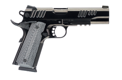 Picture of ALPHA FOXTROT AF1911E HGA 9MM 5IN BBL POLISHED BLACK DLC 10RD RDS CUT AA01X1ERD-PDBK10