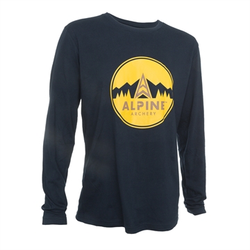 Picture of Alpine Alpine Long Sleeve Tee Navy 2X 1601249 811314029201