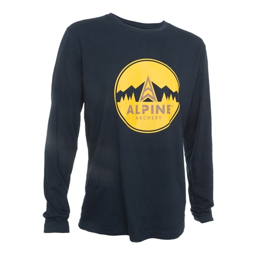 Picture of Alpine Alpine Long Sleeve Tee Navy XLarge 1601248