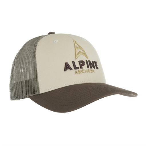 Picture of Alpine Alpine Low Pro Trucker Cap Brown/Loden/Tan 1601258 811314029294