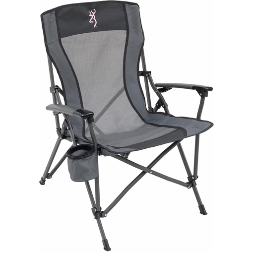 Picture of Alps Browning Fireside Camping Chair Charcoal/Grey with Pink Buckmark 8517958