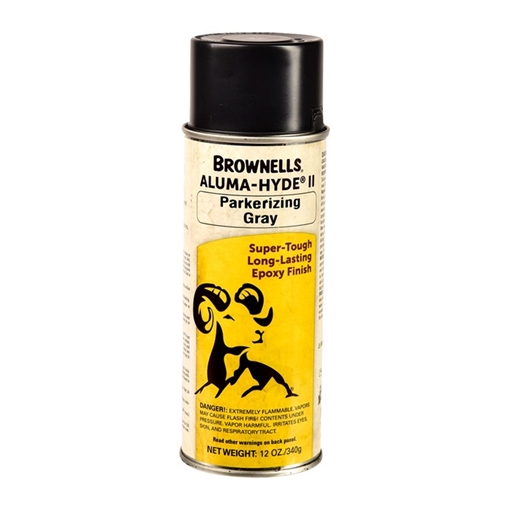 Picture of Brownells ALUMA-HYDE II, MATTE PARKERIZING GRAY, 12 OZ AEROSOL 1A29S900A1