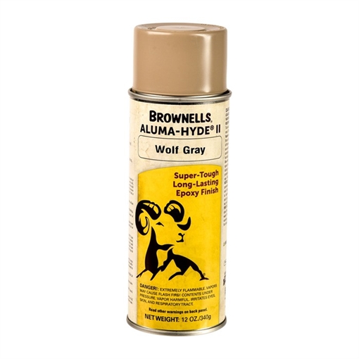 Picture of Brownells ALUMA-HYDE II, MATTE WOLF GRAY, 12 OZ AEROSOL 1A29SR90618A1