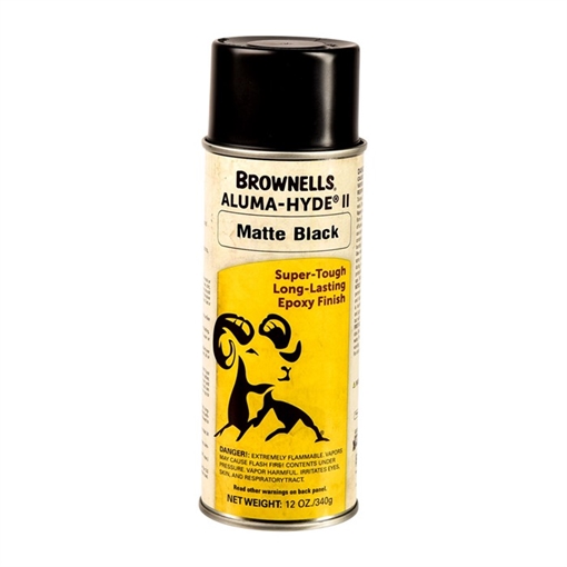Picture of Brownells ALUMA-HYDE II, MATTE BLACK, 12 OZ AEROSOL 1A29S203A1