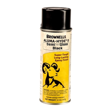 Picture of Brownells ALUMA-HYDE II, SEMI-GLOSS BLACK, 12 OZ AEROSOL 1A29S205A1