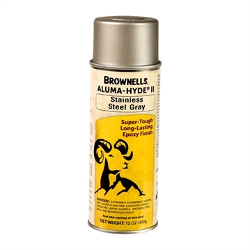 Picture of Brownells ALUMA-HYDE II, MATTE STAINLESS STEEL GRAY,  12 OZ AEROSOL 1A29S901A1