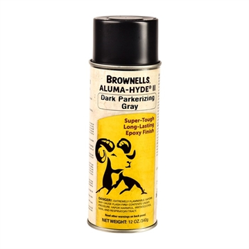 Picture of Brownells ALUMA-HYDE II, MATTE DARK PARKERIZING GRAY, 12 OZ AEROSOL 1A29S910A1