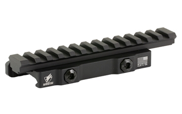 Picture of American Defense Mfg. AD-1700, Quick Detach Riser Mount, Fits Picatinny, Anodized Finish, Black AD-1700-XLR-STD