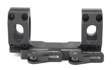 Picture of American Defense Mfg. AD-Recon-SL Scope Mount, Dual Quick Detach, Vertical Spit Rings, 30MM, Low Height, Black AD-RECON-SL-30-STD