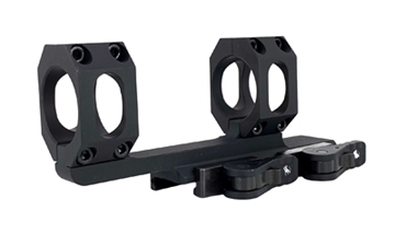 Picture of American Defense Mfg. AD-Recon Scope Mount, Dual Quick Detach, Vertical Spit Rings, 2" Offset, 34MM, Standard Height, TAC Aluminum Levers, Black AD-RECON-34-TAC