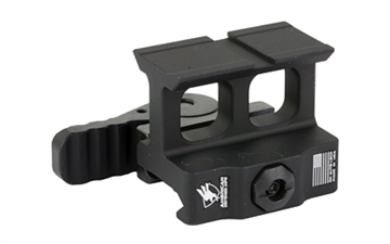 Picture of American Defense Mfg. AD-509T, Optic Mount, Lower 1/3 Height, Anodized Finish, Black, Quick Release, Fits Holosun 509T Footprint AD-509T-11-STD