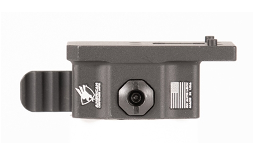 Picture of American Defense Mfg. AD-AEMS, Optic Mount, Lower 1/3 Height, Anodized Finish, Black, Quick Release, Fits Holosun AEMS AD-AEMS-11-STD