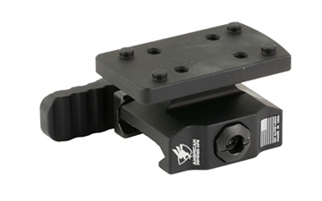Picture of American Defense Mfg. Lightweight TR, Quick Detach Mount, Co-Witness, RMSc Footprint, Anodized Finish, Black AD-TR-LW-10-STD