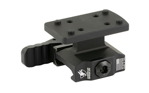 Picture of American Defense Mfg. Lightweight TR, Quick Detach Mount, Lower 1/3, RMSc Footprint, Anodized Finish, Black AD-TR-LW-11-STD