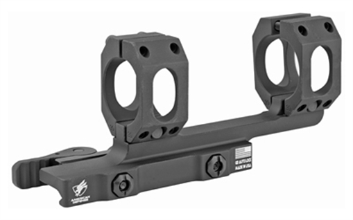 Picture of American Defense Mfg. AD-RECON Scope Mount, Dual Quick Detach, Vertical Spit Rings, 2" Offset, 1", Standard Height, Black AD-RECON-1-STD