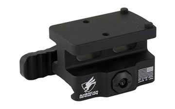 Picture of American Defense Mfg. QD Mount, AD-RMR, Fits Trijicon RMR, Lightweight, Co-Witness Height, Black AD-RMR-LW-10-STD