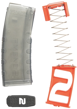 Picture of Amend2 Magazine, Mod C, 223 Remington/556NATO, 10 Rounds, 30 Round Body Style, Fits AR Rifles, Polymer Construction, Translucent Smoke AM556MODCS1030