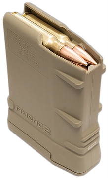 Picture of Amend2 Magazine, Mod 2, 308 Winchester/762NATO, 10 Rounds, Fits AR10/SR25 Pattern Rifles, Polymer Construction, Flat Dark Earth 762MOD2FDE10