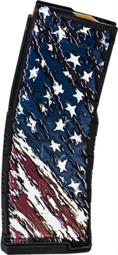 Picture of Amend2 AR-15/M4/M16 Mod 3 Rifle Magazine American Flag 5.56x45mm NATO/.223 Rem 30/rd 556MOD3FLAG30