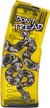 Picture of Amend2 AR-15 Rifle Magazine Translucent Yellow Don't Tread On Me 5.56x45mm/.223 Rem 30/rd 556MODCDTOM30