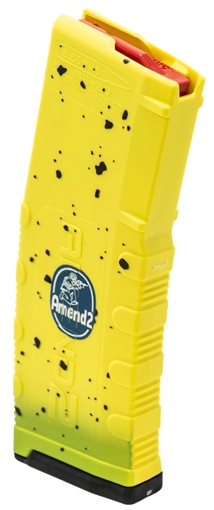 Picture of AMEND2 M2 5.56MM 20RD AR15 WITH RED FOLLOWER YELLOW BANANA POLYMER MAGAZINE ( 50 PER CASE ) 556BANANA1030 850057645972