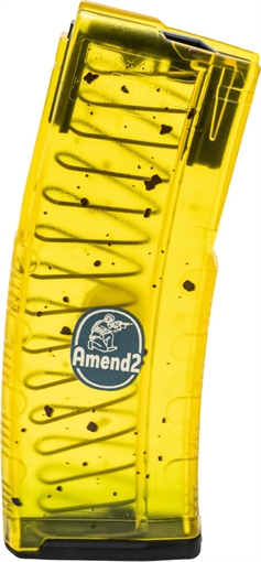 Picture of AMEND2 MOD-C 5.56MM 20RD AR15 WITH RED FOLLOWER TRANSLUCENT BANANA POLYMER MAGAZINE ( 50 PER CASE ) 556MODCBAN30