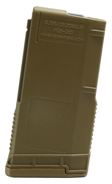 Picture of AMEND2 MOD A 5.56MM/300 BLK OUT AR15 COYOTE TAN POLYMER MAGAZINE 20RD ( 50 PER CASE ) 556MODACYT20 749355071746