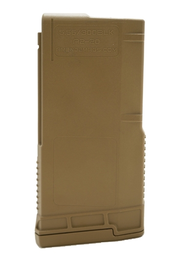 Picture of AMEND2 MOD A 7.62X51 SR-25 20RD COYOTE BROWN POLYMER MAGAZINE ( 50 PER CASE ) 762MODACYT20 749355071814