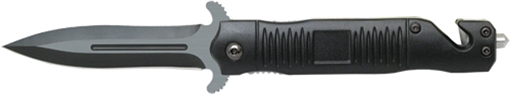 Picture of ABKT BLACK STILETTO ASSISTED OPENER 3.5" BLADE W/BREAKER AB015B