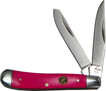 Picture of ABKT ROPER SERIES PINK SKY PEANUT 2-BLADE PINK BONE HNDLS RP0006P