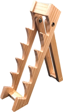 Picture of ABKT WOOD KNIFE DISPLAY STAND HOLDS 5 KNIVES 10.25"X2.3"x6.5 MI110