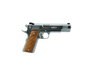 Picture of American Classic II 1911, Single Action Only, Semi-automatic, Metal Frame Pistol, Full Size, 45 ACP, 5" Barrel, Steel, Chrome Finish, Silver, Novak-Style Sights, Manual Thumb Safety, 8 Rounds, 1 Magazine 85612