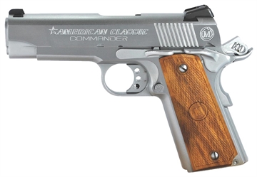 Picture of AMERICAN CLASSIC HGA 45ACP 4.25" BBL 1911 COMMANDER FS HARD CHROME 8RD (35198) ACC45C