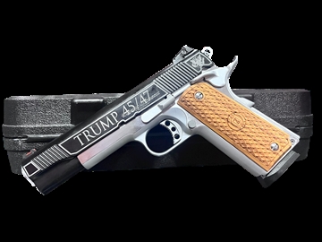 Picture of AMERICAN CLASSIC II 1911 9MM TRUMP 45/47 CHROME/BLACK 9RD 85615-TRUMP 756542285718