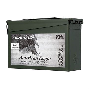 Picture of AMERICAN EAGLE 5.56MM NATO XM193 RIFLE AMMO XM193BK420 AC1X