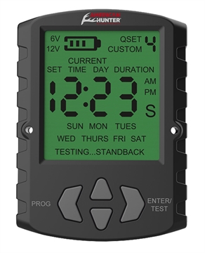 Picture of American Hunter Universal Digital Timer 6/12 Volt, 1-30 Seconds Feed Rate, 2 Quick/16 Custom Settings AHUTM