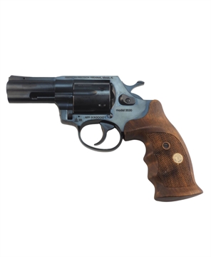 Picture of AMERICAN PREC FIREARMS R1 REVOLVER HGR 357 MAG 3 IN BBL BLUED 6 SHOT WOOD COMBAT GRIPS R1357BL3