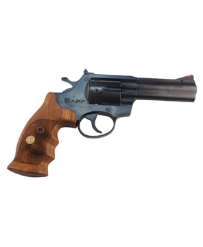 Picture of AMERICAN PREC FIREARMS R1 REVOLVER HGR 357 MAG 4 IN BBL BLUED 6 SHOT WOOD COMBAT GRIPS R1357BL4