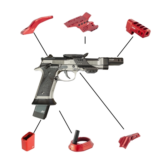 Picture of AMERICAN PREC FIREARMS TONI SYSTEM BUNDLE KIT FOR BERETTA 92X RED BUKIT92XRE