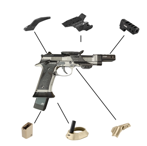 Picture of AMERICAN PREC FIREARMS TONI SYSTEM BUNDLE KIT FOR BERETTA 92X SAND BUKIT92XSA