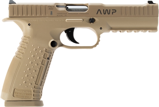 Picture of AMERICAN PREC FIREARMS STRIKE ONE HGA 9MM 5 IN BBL 3 DOT SIGHT DESERT TAN CKOTE 2/17RD MAGS AFS1-9-TA-17