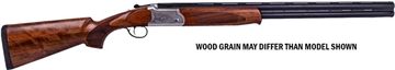 Picture of ATI Cavalry SVE 12 Gauge 3" 2rd 30" Blued O/U Barrel, Silver Engraved Metal Finish, Oiled Turkish Walnut Stock, Ejector, 5 Chokes ATIGKOF12SVE30
