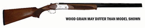 Picture of American Tactical Cavalry SX, Over/Under Shotgun, 20 Gauge 3" Chamber, 26" Barrels, Blued Finish, Turkish Walnut Stock, Auto Ejectors, Brass Bead Front Sight, 2 Rounds ATIGKOF20SVE